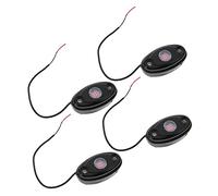 GALPADA 4pcs LED Under Car Lights Auto Atmosphere Lights for Trucks Rated Easy Installation Enhance Driving Experience with Romantic Ambiance