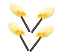 GALPADA 4pcs Lollipop Soft Fluffy Puff for Body Makeup Applicator Tools Large for Travel and Use