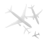 GALPADA 4pcs Micro Landscaping Plastic Airplane Model for Sand Table Micro Scale Aircraft Collectible Miniature Models for Creative Display and Urban Planning