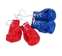 GALPADA 4pcs Mini Boxing Gloves Pendant Decorative Boxing Key Holders for Car Mirror Hanging for Dollhouse Decoration Party Favors