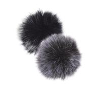 GALPADA 4pcs Mini Clip-on Lavalier Mic Furry Wind Covers with Plush Fabric for Noise Absorption and Stable Wireless Transmission for Speeches and Live Streaming