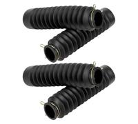 GALPADA 4pcs Motorcycle Front Fork Protector Cover Rubber Fork Boot Gaiters for Shock Absorber Protection Mud Protection Suitable for Off-road Riding Black