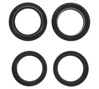 GALPADA 4pcs Motorcycle Front Fork Seal Driver Kit Black Rubber Dust Seal Protection Easy Installation for Front Fork Protectors and Shock Absorbers