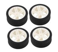 GALPADA 4PCS Multi Function Rubber Tires for DIY Cars Model Car Replacement Wheels Enhance Performance for Science Projects Compatible with Various Models Unique Aesthetic Design