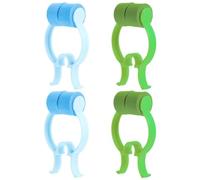 GALPADA 4pcs Nose Clips Durable Nose Stop Clips for Lung Breathing Training Non Skid Design Practical and Easy to Use Blue and Green Colors