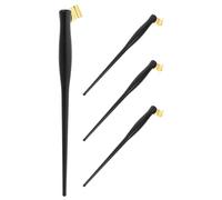 GALPADA 4pcs Oblique Dip Pen Holder Set with Removable Flange and Matte Resin Surface, Ergonomic Calligraphy Pens for English Writing Practice and Adaptable Script Practice