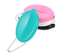 GALPADA 4pcs Oval Coin Purse Chain PVC Coin Storage Holder Novelty Money Pouch for Travel