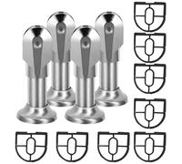 GALPADA 4pcs Partition Fitting Accessory Sanitary Partition Hardware Rust-proof Easy to Clean with Adjustment Range 95-105mm for Public Restroom 6.09x2.75x2.75in Random Random Style