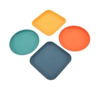 GALPADA 4pcs Pet Feeding Bowls Cat Dishes Kitten Dog Bowls Shallow Plates for Wet Food Material Easy to Clean Home Decor