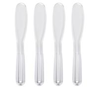 GALPADA 4pcs Plastic Cosmetic Spatulas for Facial Mask Mixing and Sampling with Comfortable Grip, for Makeup Application and Sampling Beauty Products