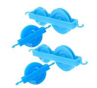 GALPADA 4pcs Plastic Pulley Experiment for Physics Mechanics Teaching Single Double Pulley Tools for Student Science Labs Educational Use