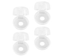 GALPADA 4pcs Plastic Stove Knob Covers for Gas Cooker Safety Childproof Oven Lock Protectors Prevent Accidental Gas Leakage and Burn Hazards in Kitchen