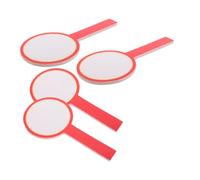 GALPADA 4pcs Portable Double Sided Dry Erase Scoreboards Handheld Whiteboards for Sports Judges and Classroom Voting Lightweight Erasable Paddles for Quick Score Updates and Reusable