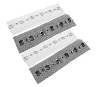 GALPADA 4pcs Punk Wide Elastic Hairbands with Hollow Eyelets Design, Sweat-wicking Cloth Headbands and Women, Comfortable Fit for Casual and Long Events