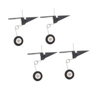 GALPADA 4pcs Rc Airplane Tail Wheel Assembly Lightweight Landing Gear for Model Planes Under Undercarriage Gear Wheels Enhancing Flight Stability and Maneuverability