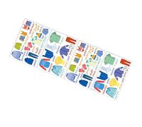 GALPADA 4pcs Removable Clothing Classification Sticker Labels for Clothes Organizing, PVC Material Cute Creative Patterns, Easy Application for Bedroom Decoration and Drawer Organizing