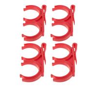 GALPADA 4pcs Rotatable Folding Golf Ball Holder Clip for Bag, Plastic 2-ball Clamp Organizer, Red Golf Accessory for Easy Ball Pickup and Storage on Course