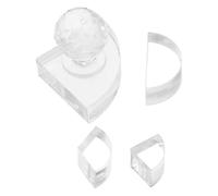 GALPADA 4pcs round Eyeshadow Pressing Tool Makeup Stamper Crystal Compact Design for Highlighter and Eyeshadow Palette Repair Suitable for Travel and Daily Emergencies