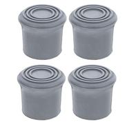 GALPADA 4pcs Rubber Feet Replacement Shower Stool Rubber Feet Replacement Easy Installation Versatile Compatibility Grey 1.41x1.41x1.34in for Bathroom Shower Chair and Walking Cane