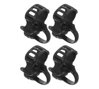 GALPADA 4pcs Rubber Mobility Scooter Crutch Bracket for Electric Wheelchair Walker Accessories Walking Stick Holder Clip Secure Grip Portable Cane Organizer Easy Installation for Seniors