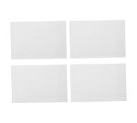 GALPADA 4pcs Scale Miniature Dollhouse Roof Tiles White Self-adhesive Classical Style for DIY Model Building Sand Table Scene Decoration Creative Crafting Accessory