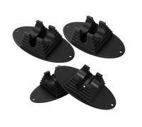 GALPADA 4pcs Scooter Wheel Pads Black Stable Base for Bikes and Scooters Easy Installation Versatile Support for Various Riding Gear No Tools Required