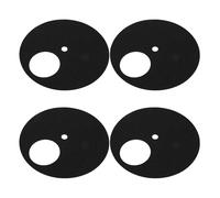 GALPADA 4pcs Scratch Board Sandpaper Pads for Dog and Cat Nail Filing with Self Adhesive Backing, Lightweight Black Replacement Sheets for Home Use Pet Grooming