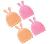 GALPADA 4Pcs Silicone Face Scrubber Kit Rabbit Style Facial Brush Lightweight for Blackhead Treatment and Skin Massage