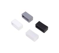 GALPADA 4pcs Silicone Watch Strap Ring Replacement for Old Ring Retaining Watch Strap Sturdy Bezel Activity Buckle in White Black Grey