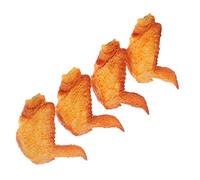 GALPADA 4pcs Simulated Chicken Wings Model for Restaurant Window Display Reusable Fake Food for Play Kitchen Lifelike Play Food Accessories for Home and Early Childhood Centers