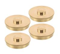 GALPADA 4pcs Small French Horn Valve Caps for Repair Bottom Covers Metal Caps Horn Valve Guard Instrument Repair Parts for Music Schools and Professional Restoration