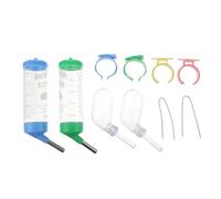GALPADA 4pcs Small Hamster Water Bottle for Small Pets and Hedgehogs, Plastic Animal Water Bottle with Easy Drinking and Firm Hanging, Suitable for Guinea Pigs, Rabbits and Squirrels