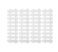 GALPADA 4pcs Spacious Outdoor Tortoise Pen with Plastic Tortoise Enclosure Fence for Rabbits and Reptiles, Portable White Turtle Playpen Fence Providing Secure Activity Area