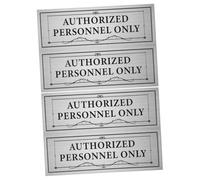 GALPADA 4pcs Staff Only Sign Stickers PVC Self-adhesive Door Decals for Office Workplace Walls Public Areas Staff Access Restriction Plates