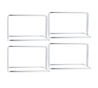 GALPADA 4pcs Steel Office Partition Brackets Silver Divider Holders Impact Resistant and Steady Clamping for Student Examination Rooms