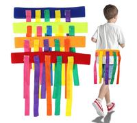 GALPADA 4Pcs Tail-Pulling Game Props for Kids Fun Oxford Fabric Belts for Outdoor Play Enhance Parent-Child Interaction and Logical Thinking