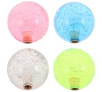 GALPADA 4pcs Threaded Joystick Ball Top Replacement for Game Controllers Ergonomic Plastic Rocker Head with Comfortable Grip for Arcade Machines Fighting Games DIY and Party Use