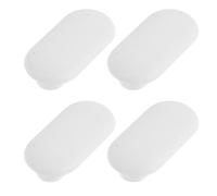 GALPADA 4pcs Toilet Seat Buffer Pads White TPE Universal Fit Toilet Seat Bumpers for Bathroom Use Easy Installation Soft Cushion Stoppers to Reduce Noise and Protect