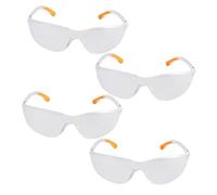 GALPADA 4pcs Transparent Protective Windproof Goggles for Adults Wear Resistant Eye Protector with Ergonomic Fit Comfortable Sealing Safety Glasses for Work and Outdoor Use Random Color