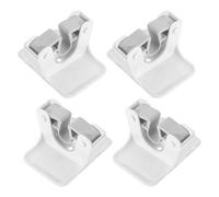 GALPADA 4Pcs Wall Mounted Self-Adhesive Mop and Broom Holder Heavy Duty Hooks for Bathroom Kitchen Laundry Room Storage Organizer Clips No Drilling