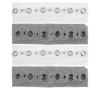 GALPADA 4pcs Wide Punk Elastic Hairbands for Women, Breathable Sweat-wicking Cloth Headbands with Hollow out Eyelets, for Casual Wear and Summer Concerts