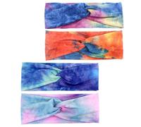 GALPADA 4pcs Womens Workout Headbands Sweat Headbands Wide Non-slip Polyester Hairbands Lightweight Comfortable for A Variety of Activities and Exercises