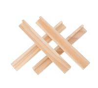 GALPADA 4pcs Wooden Domino Trays with Smooth Edges for Alphabet Learning and DIY Crafts Multi Use Domino Racks for Home Decor and Educational Games Wooden Bases for Long Term Use
