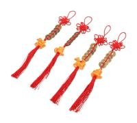 GALPADA 4pcs Year Horse Lucky Coins Pendant Feng Shui Hanging Decorations with Five Emperor Coins for Chinese Year Home Office Car Luck Keychain Gift