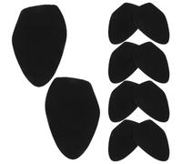GALPADA 5 Pairs Anti-Slip Suede Fabric Walking Traction Pads for Dance Shoes, Oval Forefoot Sole Protectors with Consistent Slide and Reduced Floor Friction, for Latin Dance Training