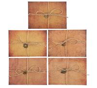 GALPADA 5 Set Vintage Letter Envelopes and Printing Paper Stationery Set Suitable for Handwriting with Ink that Will Not Bleed, Made of Paper, for Anniversaries and Invitations