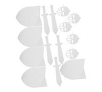 GALPADA 5 Sets DIY Medieval Knight Craft Kit Shields Swords Masks for Halloween Party Favors and Pretend Play Cardboard Design with Comfortable Grip for Roleplaying and Party Crafts