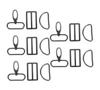 GALPADA 5 Sets Metal Purse Hardware Kit Gunmetal D-Ring Hooks Buckles Slide Buckles Swivel Clasps for DIY Bag Making Luggage Accessories Craft