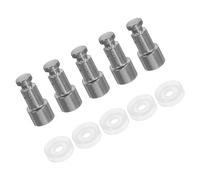 GALPADA 5 Sets Stainless Steel Pressure Cooker Float Valve Replacement Parts with Rubber Gaskets High Temperature Resistant Steam Release Valve Accessories for Electric Cookers and Easy to