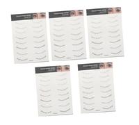 GALPADA 5 Sheets Lower Eyelash Tattoos Eyelash Tattoo Sticker Seamless Blending High Adherence Natural Look Women Night Out Stage Sticker